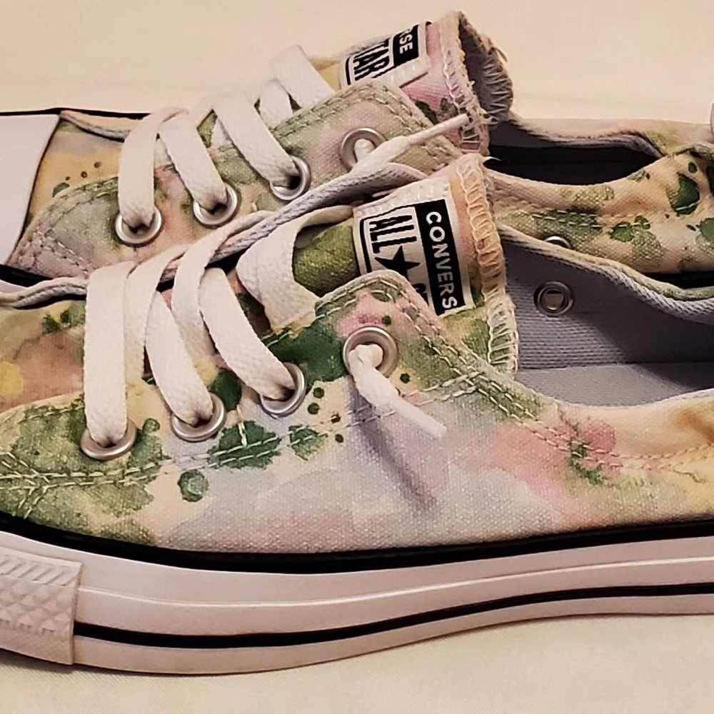 Converse Women's 8 Watercolor Shoreline Slip Sneakers - Picture 6 of 7